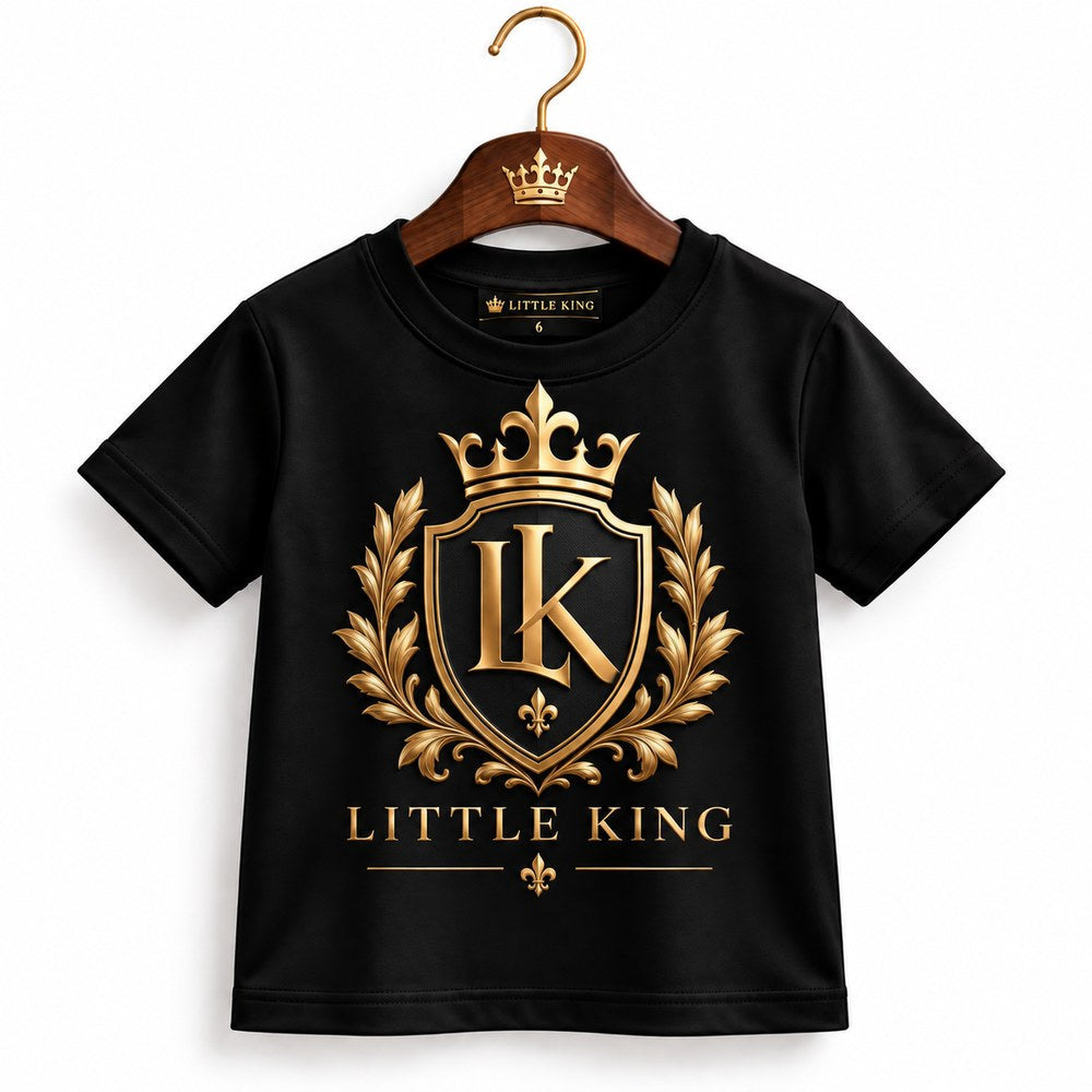 Camiseta Infantil LITTLE KING Brasão Real