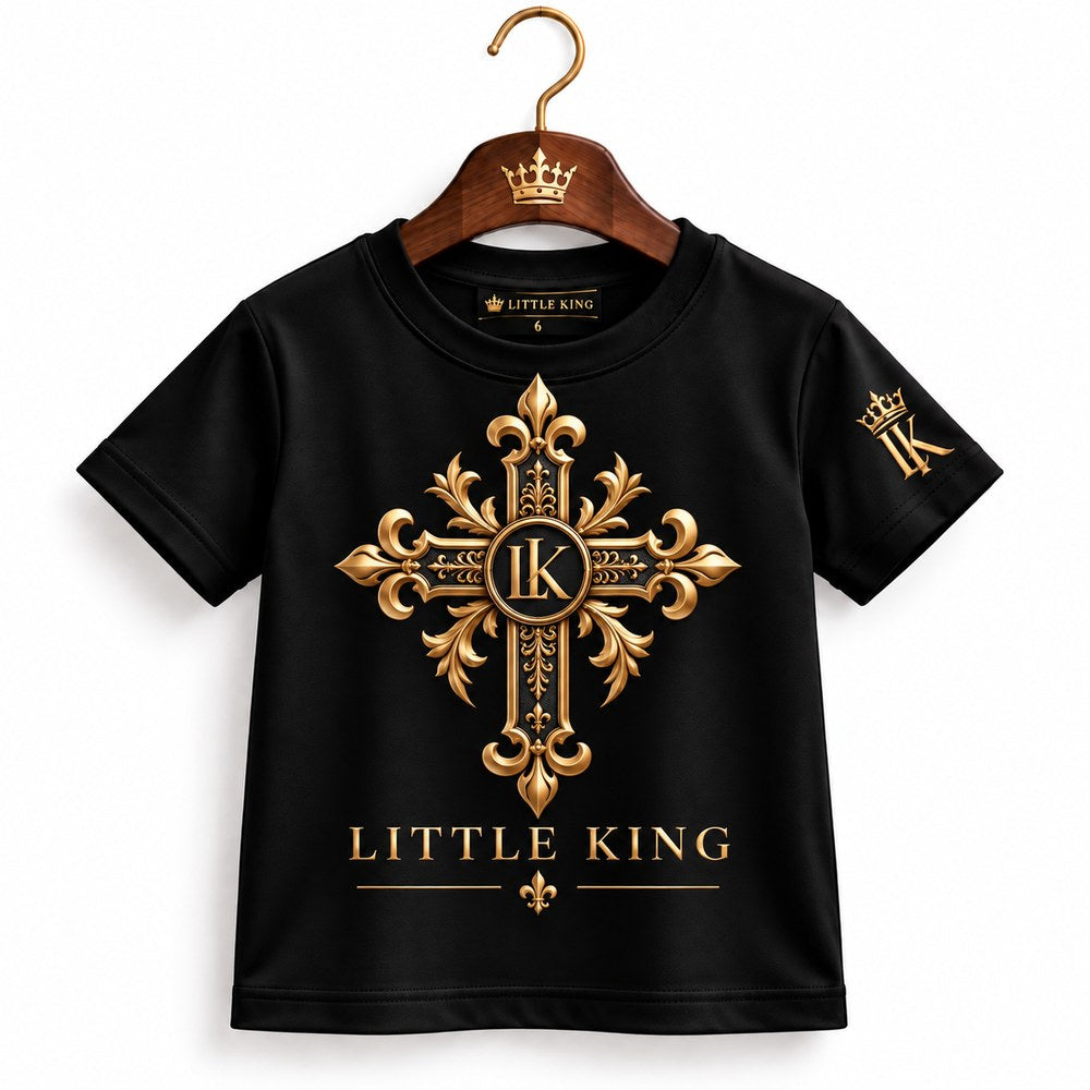 Camiseta Infantil LITTLE KING Cruz Real