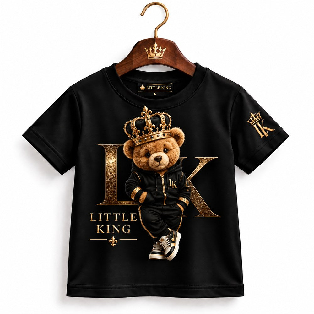 Camiseta Infantil LITTLE KING Ursinho Sneaker