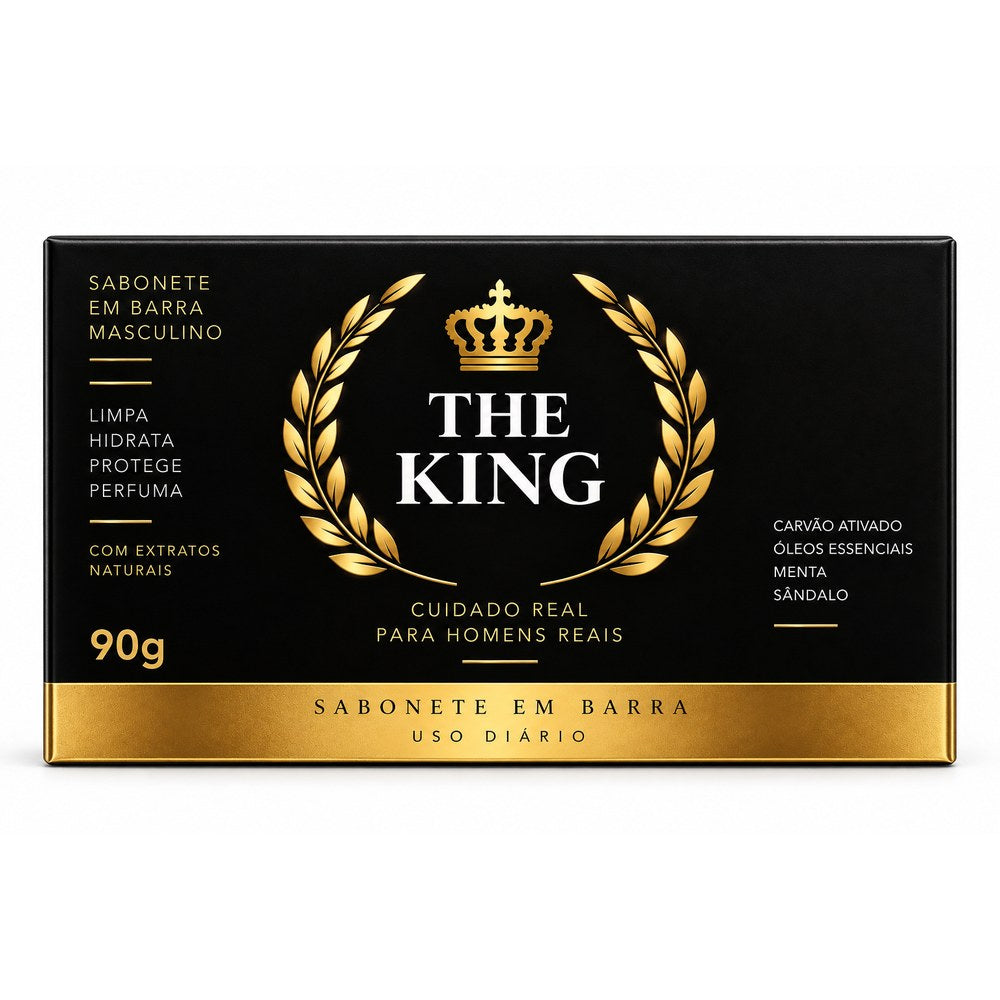 Kit 3 Sabonetes Masculinos THE KING 90g