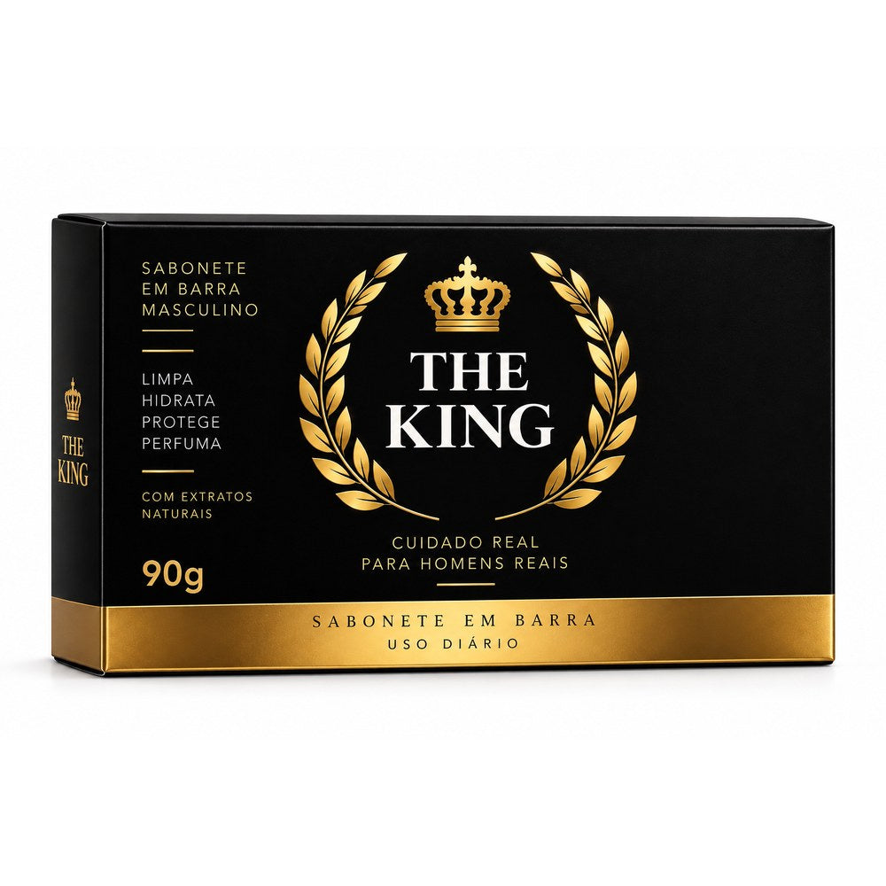 Kit 6 Sabonetes Masculinos THE KING 90g
